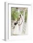 African American Bride Dancing with Flower Girl-Blend Images-Framed Photographic Print