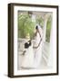 African American Bride Dancing with Flower Girl-Blend Images-Framed Photographic Print