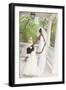 African American Bride Dancing with Flower Girl-Blend Images-Framed Photographic Print