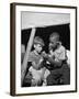 African American Camper Helps a White Bubby with His Bandaged Hand-Gordon Parks-Framed Photo