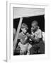 African American Camper Helps a White Bubby with His Bandaged Hand-Gordon Parks-Framed Photo