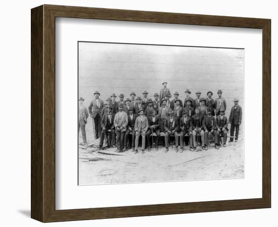 African American Carpenter's Union Photograph - Jacksonville, FL-Lantern Press-Framed Art Print