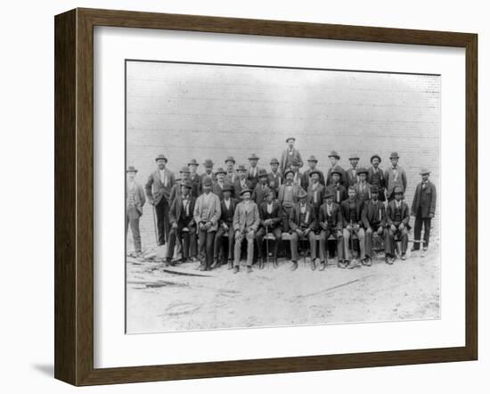 African American Carpenter's Union Photograph - Jacksonville, FL-Lantern Press-Framed Art Print