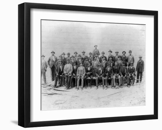 African American Carpenter's Union Photograph - Jacksonville, FL-Lantern Press-Framed Art Print