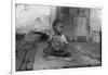 African American Child on a Dilapidated Porch, Louisiana, September, 1938-null-Framed Photo