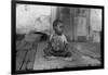 African American Child on a Dilapidated Porch, Louisiana, September, 1938-null-Framed Photo