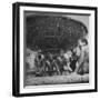 African American Children Playing in a Fountain-Marie Hansen-Framed Photographic Print