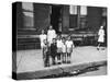 African American Children Posing on a Sidewalk in the Slums of Chicago-Gordon Coster-Stretched Canvas