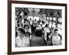 African American Citizens Sitting in the Rear of the Bus in Compliance with Florida Segregation Law-Stan Wayman-Framed Photographic Print