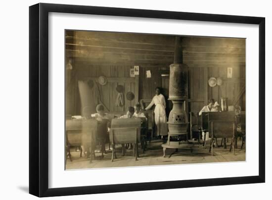 African American Classroom-null-Framed Art Print