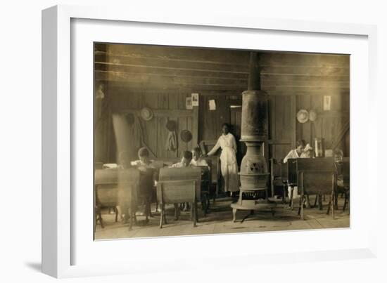 African American Classroom-null-Framed Art Print