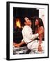 African-American Couple Sitting by the Fireplace-Bill Bachmann-Framed Photographic Print