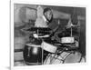 African American Drummer in Orchestra in Memphis Juke Joint, Tennessee, October, 1939-null-Framed Photo