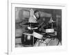 African American Drummer in Orchestra in Memphis Juke Joint, Tennessee, October, 1939-null-Framed Photo