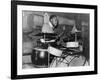 African American Drummer in Orchestra in Memphis Juke Joint, Tennessee, October, 1939-null-Framed Photo