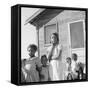 African-American family in California, 1939-Dorothea Lange-Framed Stretched Canvas