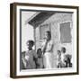 African-American family in California, 1939-Dorothea Lange-Framed Photographic Print