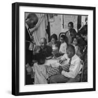 African American Family in the Memphis Area, Where Richard Wright Wrote the Book Called "Black Boy"-Ed Clark-Framed Photographic Print