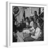 African American Family in the Memphis Area, Where Richard Wright Wrote the Book Called "Black Boy"-Ed Clark-Framed Photographic Print