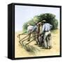 African American Field Hands Hooking Up Sugar Cane in Louisiana, c.1800-null-Framed Stretched Canvas