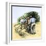 African American Field Hands Hooking Up Sugar Cane in Louisiana, c.1800-null-Framed Giclee Print