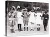 African American First Graders Learn to Brush their Teeth in School, 1910-null-Stretched Canvas