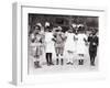 African American First Graders Learn to Brush their Teeth in School, 1910-null-Framed Photo