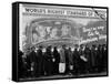 African American Flood Victims Lined Up to Get Food and Clothing From Red Cross Relief Station-Margaret Bourke-White-Framed Stretched Canvas