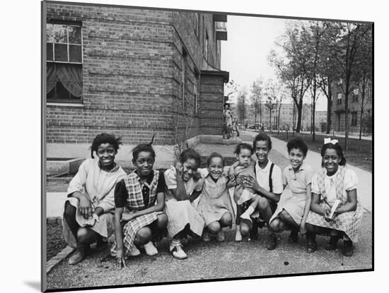 African American Girls Posing on the South Side of Chicago-Gordon Coster-Mounted Photographic Print