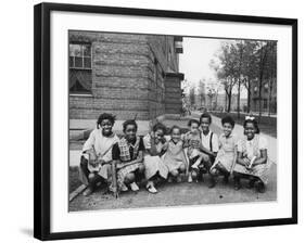 African American Girls Posing on the South Side of Chicago-Gordon Coster-Framed Photographic Print