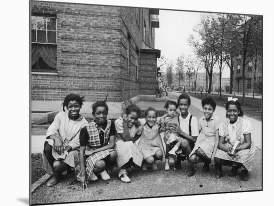 African American Girls Posing on the South Side of Chicago-Gordon Coster-Mounted Photographic Print