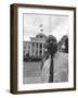 African American Integration Civil Rights Marchers State Troopers-null-Framed Photographic Print
