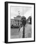 African American Integration Civil Rights Marchers State Troopers-null-Framed Photographic Print
