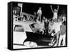 African American Jeer Police During the 1965 Watts Riots-null-Framed Stretched Canvas