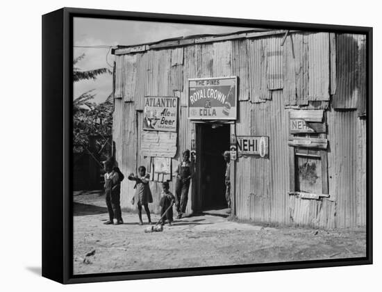 African American Juke Joint-Marion Post Wolcott-Framed Stretched Canvas