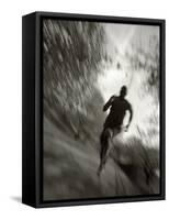 African American Male on a Training Run, New York, New York, USA-Chris Trotman-Framed Stretched Canvas