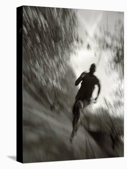 African American Male on a Training Run, New York, New York, USA-Chris Trotman-Stretched Canvas