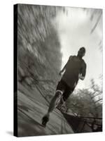 African American Male on a Training Run, New York, New York, USA-Chris Trotman-Stretched Canvas