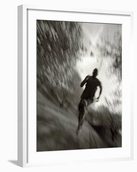 African American Male on a Training Run, New York, New York, USA-Chris Trotman-Framed Photographic Print