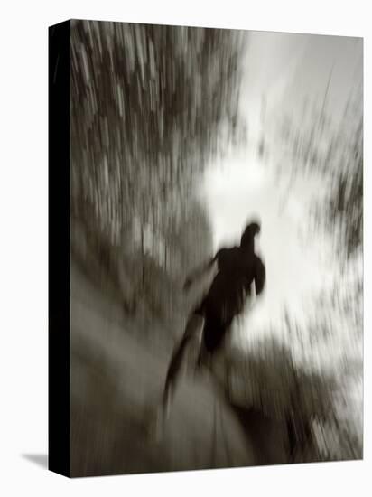 African American Male on a Training Run-Chris Trotman-Stretched Canvas