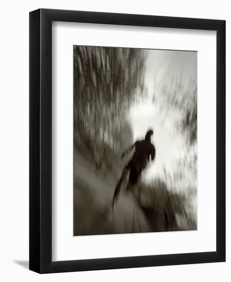 African American Male on a Training Run-Chris Trotman-Framed Photographic Print