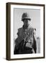 African American Marine on Patrol South of Da Nang, Vietnam, Oct. 1969-null-Framed Photo