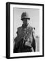 African American Marine on Patrol South of Da Nang, Vietnam, Oct. 1969-null-Framed Photo