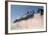 African American Members of the Street Gang 'Devil's Disciples' on a Graffiti Wall, 1968-Declan Haun-Framed Photographic Print