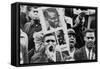 African American Men at a Demonstration Supporting Patrice Lumumba, Jan, 17, 1961-null-Framed Stretched Canvas