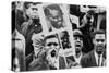 African American Men at a Demonstration Supporting Patrice Lumumba, Jan, 17, 1961-null-Stretched Canvas