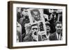 African American Men at a Demonstration Supporting Patrice Lumumba, Jan, 17, 1961-null-Framed Photo