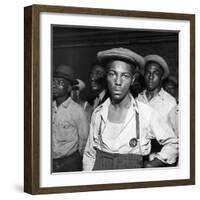 African American Men Rounded Up After Wartime Race Riots Between Blacks and Whites-Gordon Coster-Framed Photographic Print