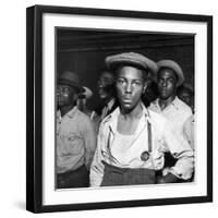 African American Men Rounded Up After Wartime Race Riots Between Blacks and Whites-Gordon Coster-Framed Photographic Print