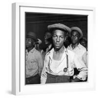 African American Men Rounded Up After Wartime Race Riots Between Blacks and Whites-Gordon Coster-Framed Photographic Print